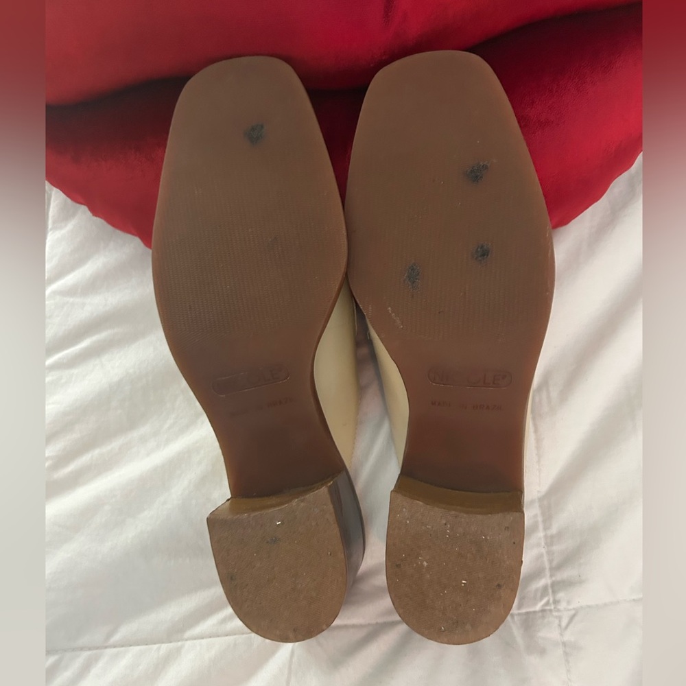 NICOLE Cream Women's Loafers - Picture 4 of 9